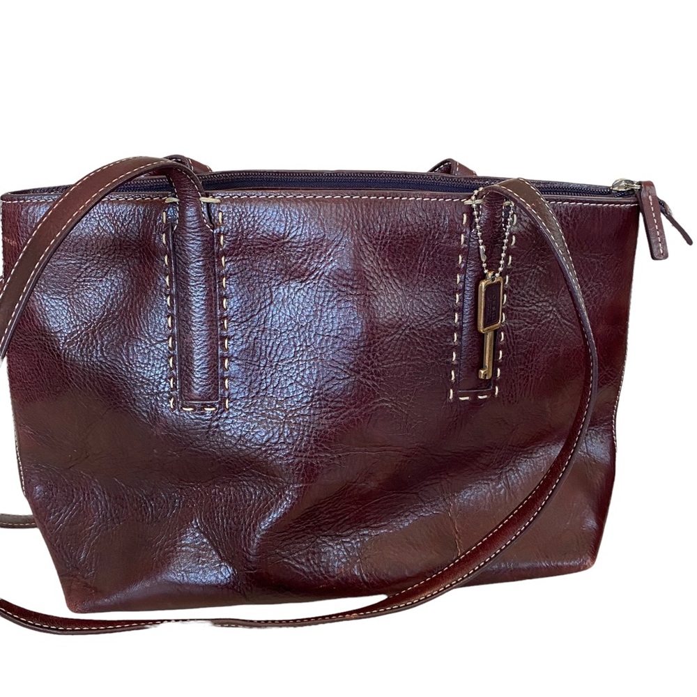 Fossil Rich Brown Leather shoulder bag